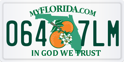 FL license plate 0647LM