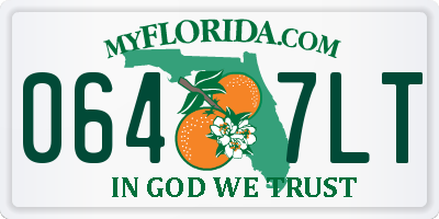FL license plate 0647LT