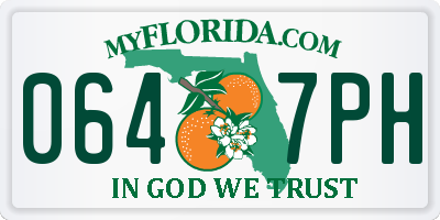 FL license plate 0647PH