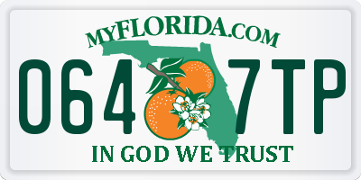 FL license plate 0647TP