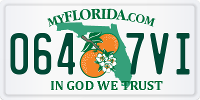 FL license plate 0647VI