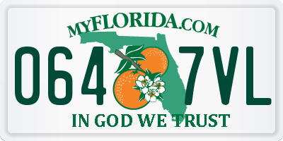 FL license plate 0647VL