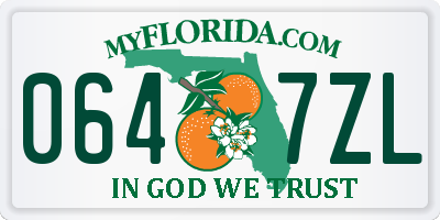 FL license plate 0647ZL