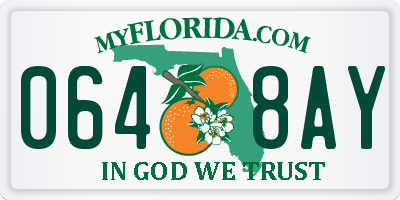 FL license plate 0648AY