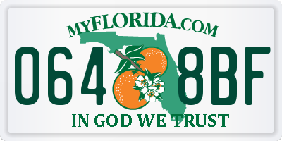FL license plate 0648BF