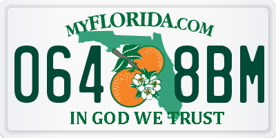 FL license plate 0648BM