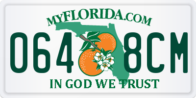 FL license plate 0648CM