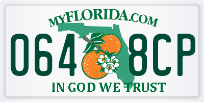 FL license plate 0648CP