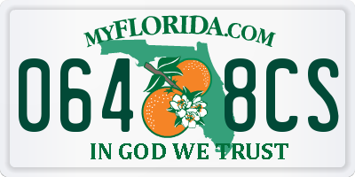 FL license plate 0648CS