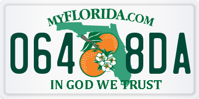FL license plate 0648DA