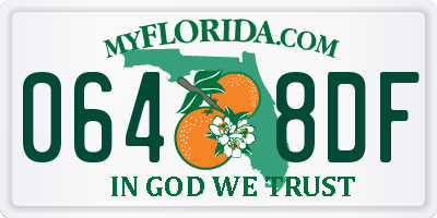 FL license plate 0648DF