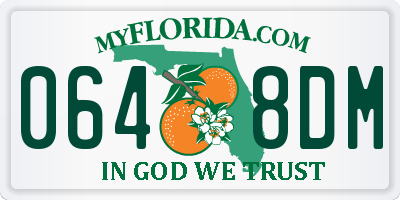 FL license plate 0648DM
