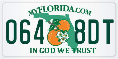 FL license plate 0648DT