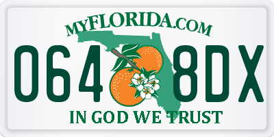FL license plate 0648DX