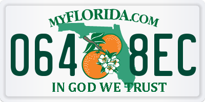 FL license plate 0648EC