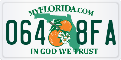 FL license plate 0648FA