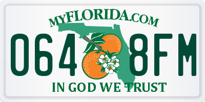 FL license plate 0648FM