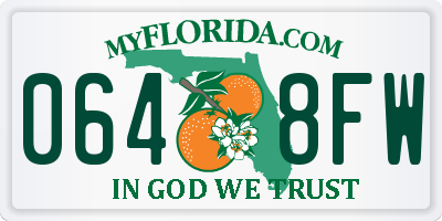 FL license plate 0648FW