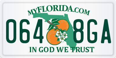 FL license plate 0648GA