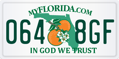 FL license plate 0648GF