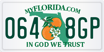 FL license plate 0648GP