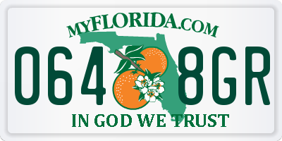 FL license plate 0648GR