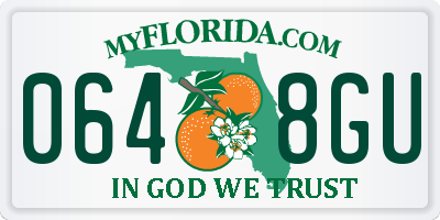 FL license plate 0648GU