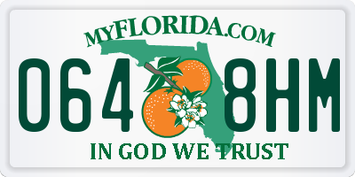 FL license plate 0648HM