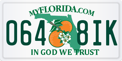 FL license plate 0648IK