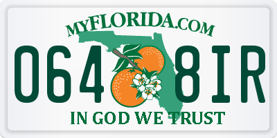 FL license plate 0648IR