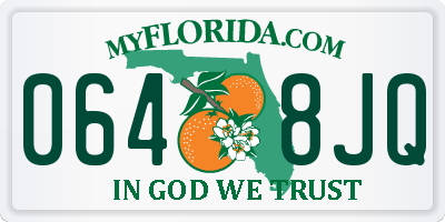 FL license plate 0648JQ
