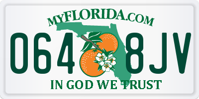 FL license plate 0648JV