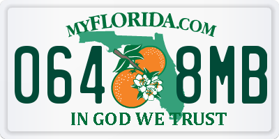 FL license plate 0648MB