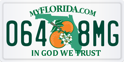 FL license plate 0648MG