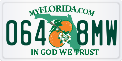 FL license plate 0648MW