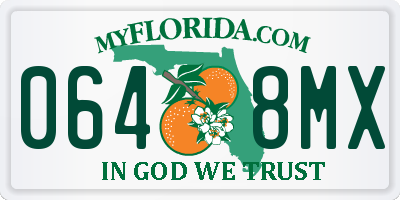FL license plate 0648MX