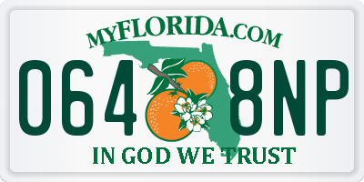 FL license plate 0648NP