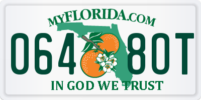 FL license plate 0648OT