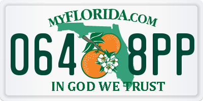 FL license plate 0648PP