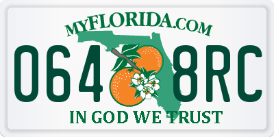 FL license plate 0648RC