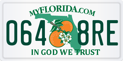 FL license plate 0648RE