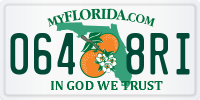FL license plate 0648RI