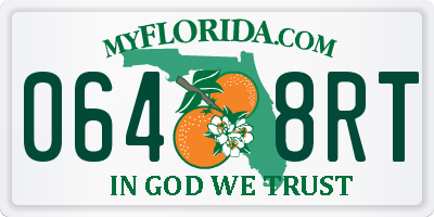 FL license plate 0648RT
