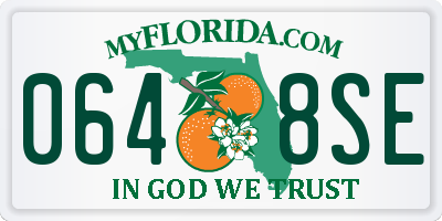 FL license plate 0648SE