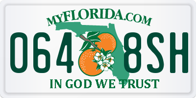 FL license plate 0648SH