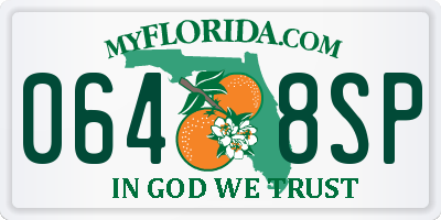 FL license plate 0648SP