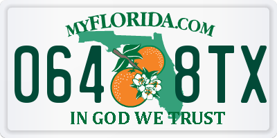 FL license plate 0648TX