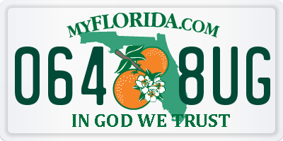 FL license plate 0648UG
