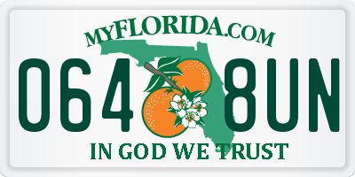 FL license plate 0648UN