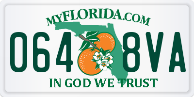 FL license plate 0648VA